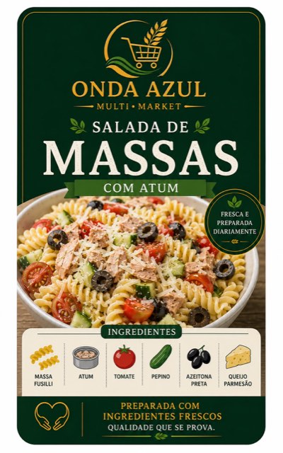Embalagem da Salada de Massas com atum