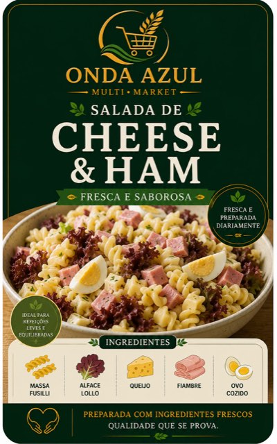 Embalagem da Salada de Cheese & Ham
