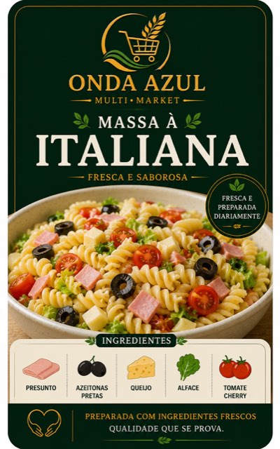 Embalagem da Massa à Italiana